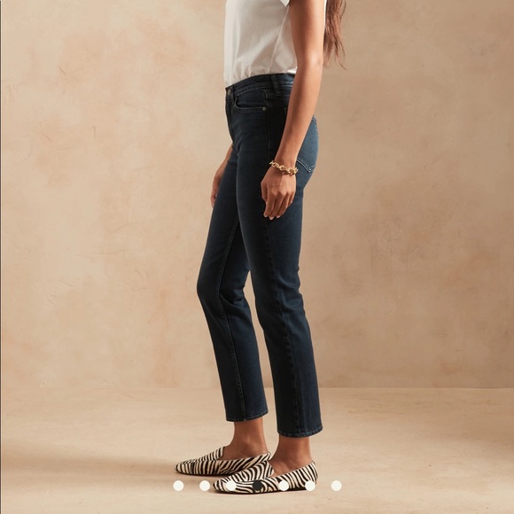 THE STRAIGHT ANKLE JEAN Deep Indigo 25 - Picture 2 of 7